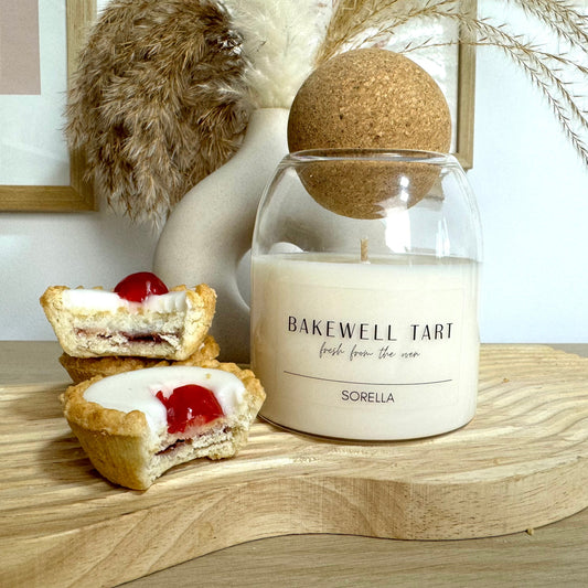 Bakewell Tart Soy Wax Candle - Cork