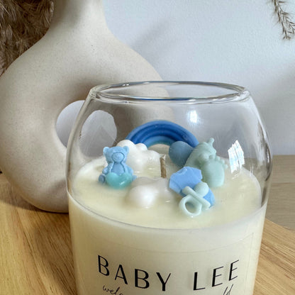 Personalised Baby Shower Candle - Cork