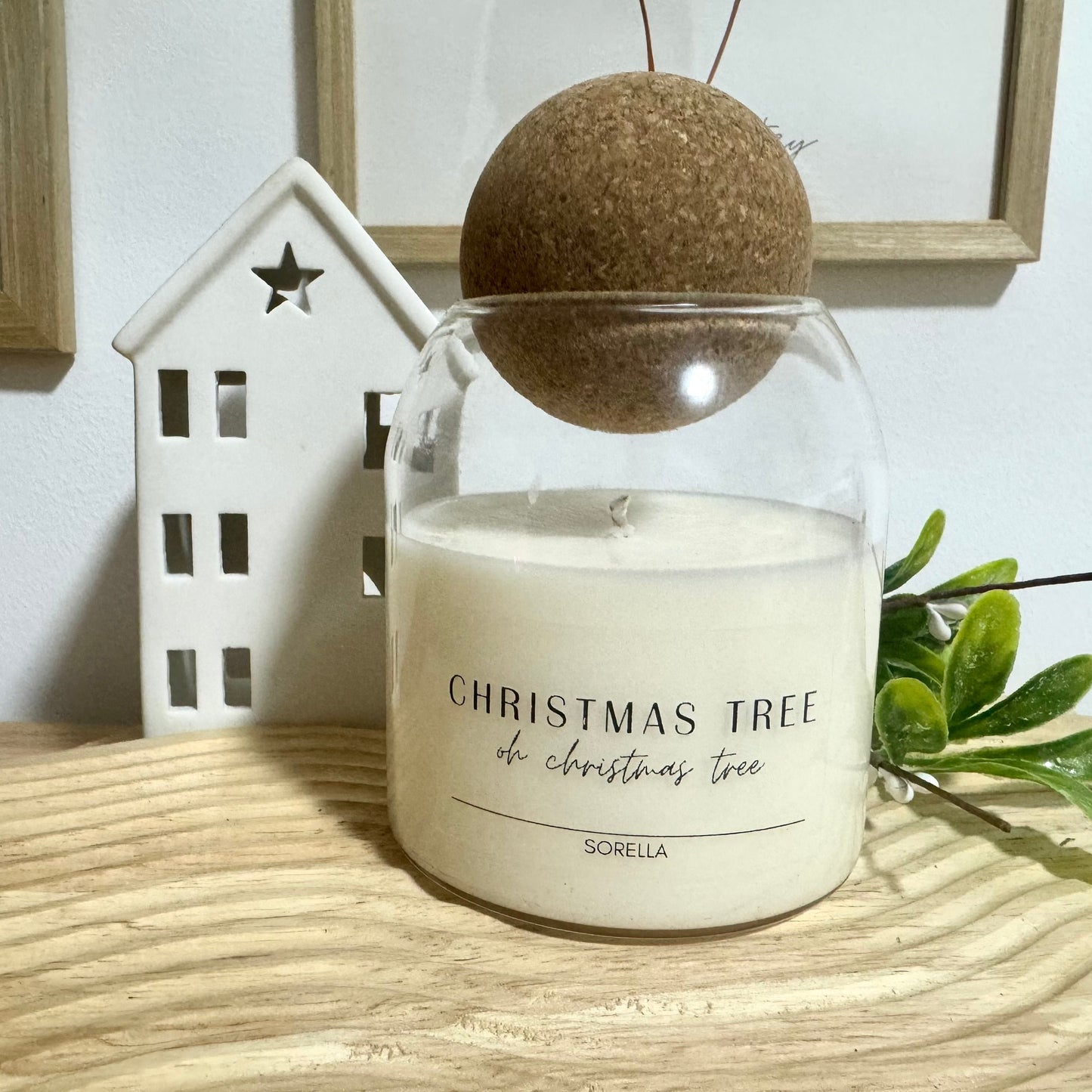 Christmas Tree Cork Candle