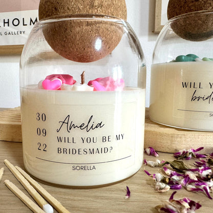 Bridesmaid Cork Candle