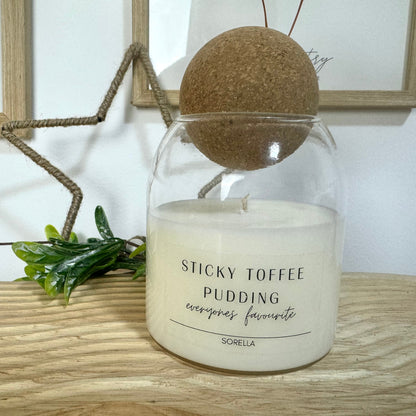 Sticky Toffee Pudding Cork Candle