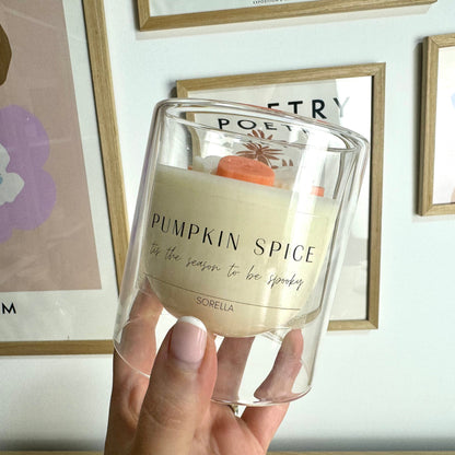 Pumpkin Spice Soy Wax Candle - Dome