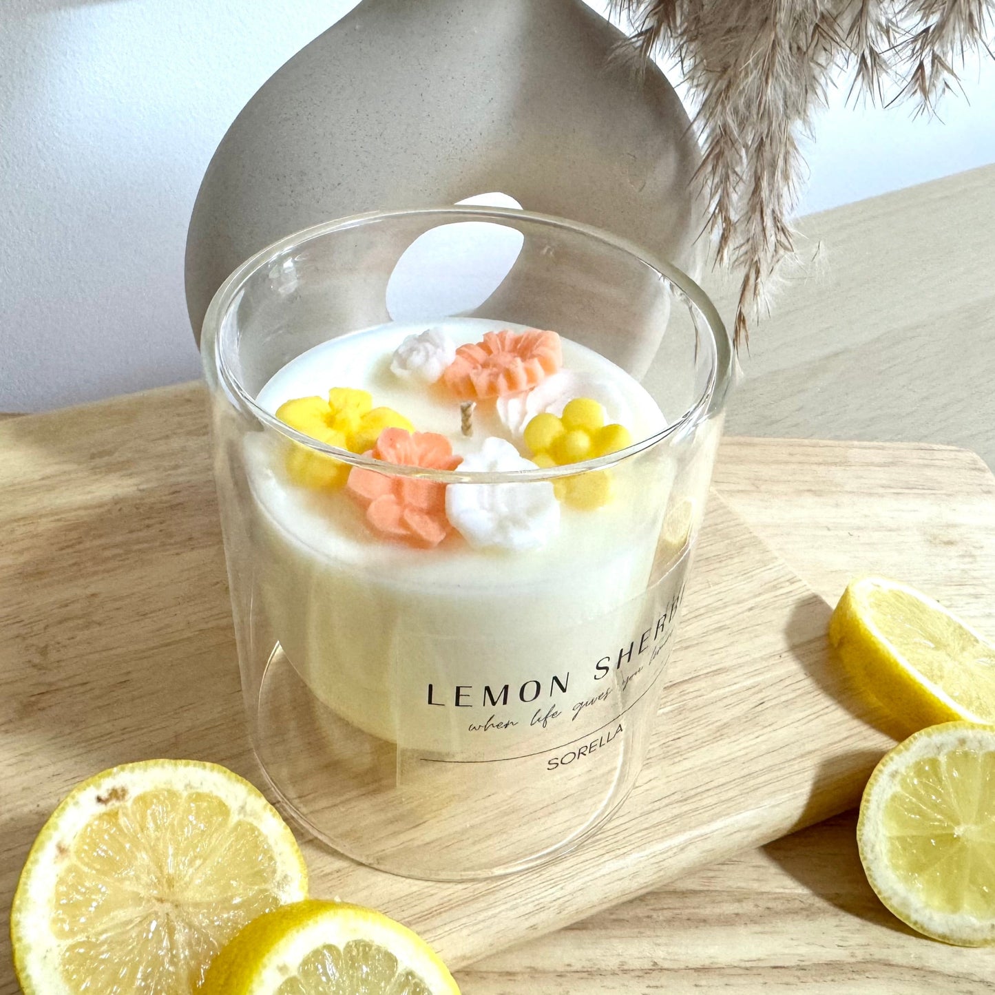 Lemon Sherbet Soy Wax Candle - Dome