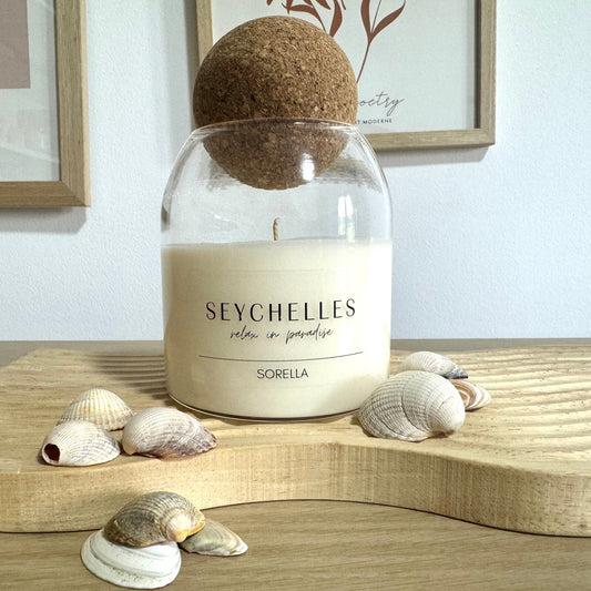 Seychelles Soy Wax Candle - Cork