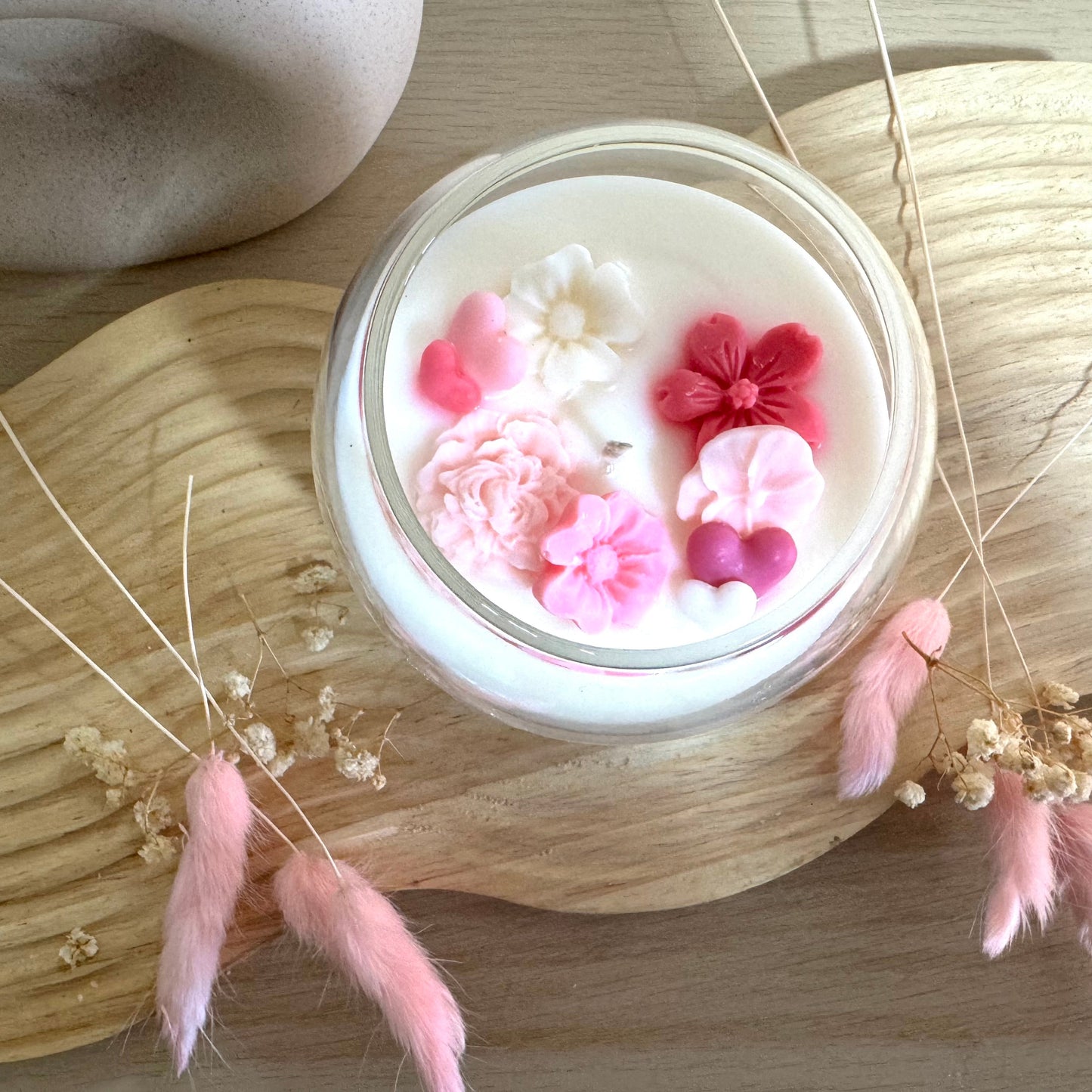 Valentines Day Soy Wax Candle - Cork