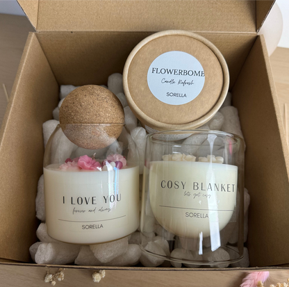 Valentines Day Soy Wax Candle - Cork