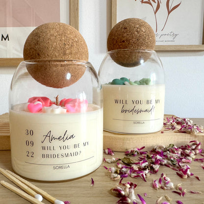 Bridesmaid Cork Candle