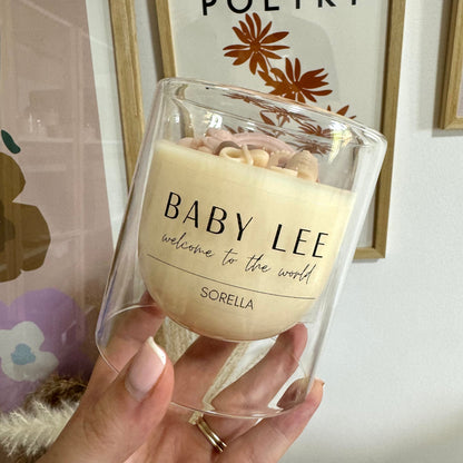 Baby Shower Candle - Dome