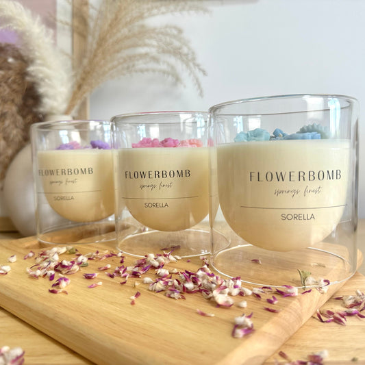 Flowerbomb Soy Wax Candle - Dome