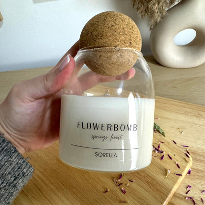 Flowerbomb Soy Wax Candle - Cork