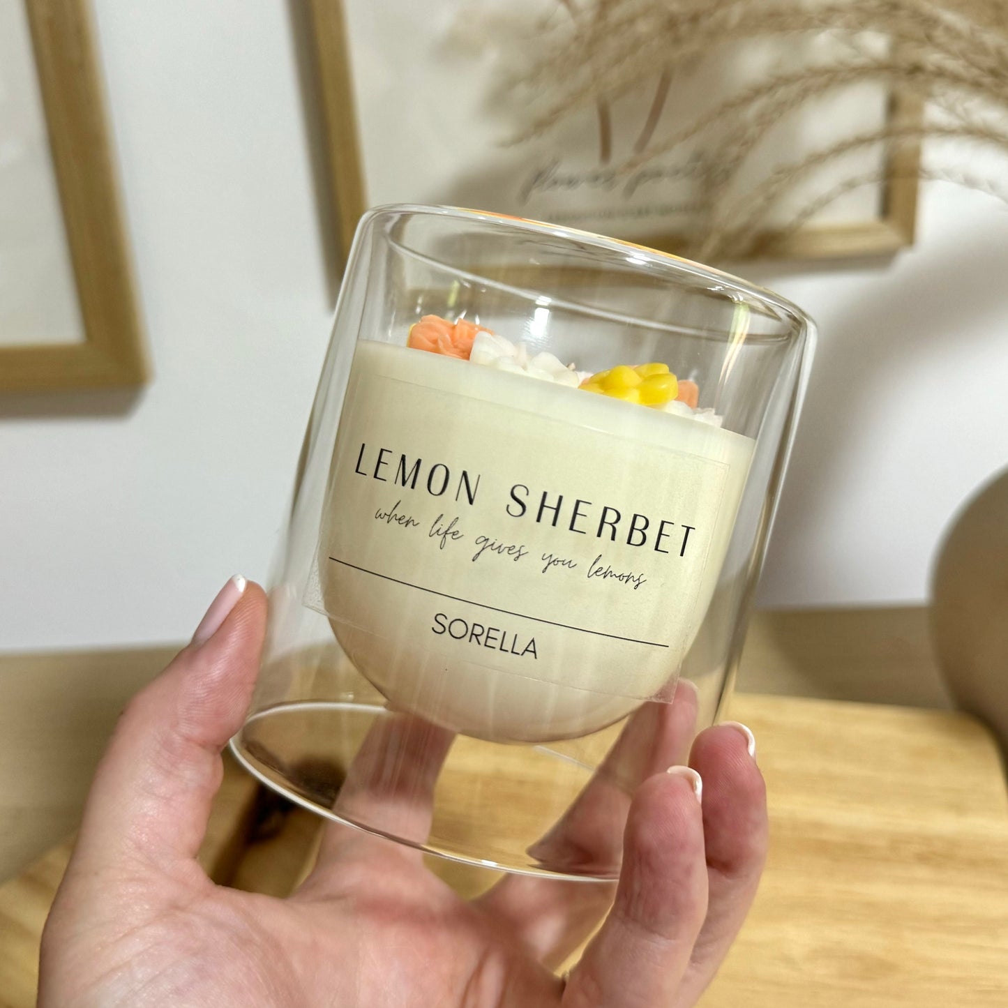 Lemon Sherbet Soy Wax Candle - Dome