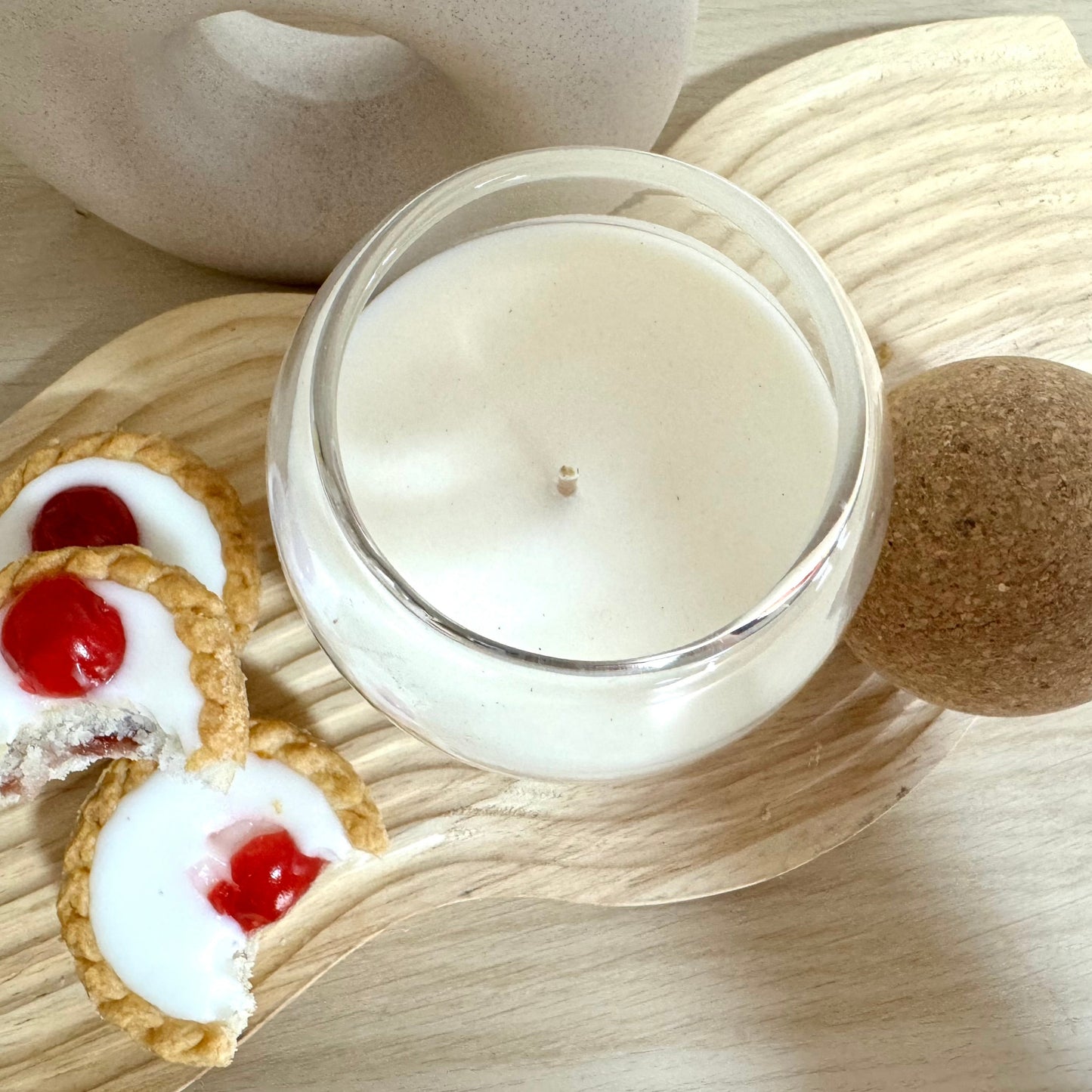 Bakewell Tart Soy Wax Candle - Cork