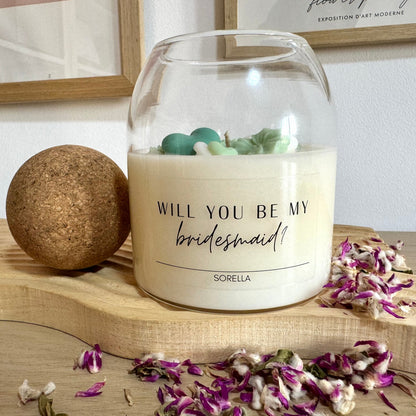 Bridesmaid Cork Candle