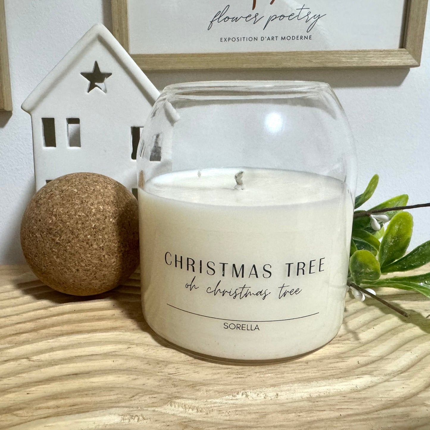 Christmas Tree Cork Candle