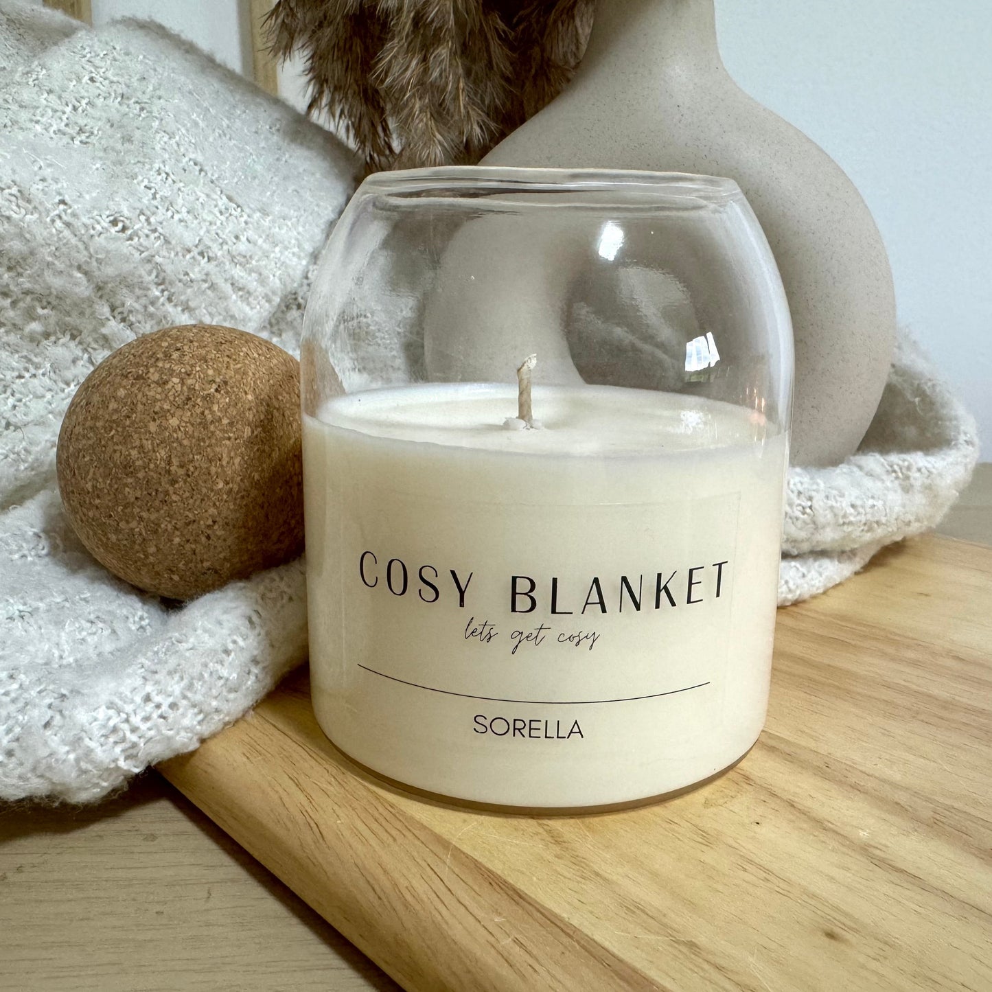 Cosy Blanket Soy Wax Candle - Cork