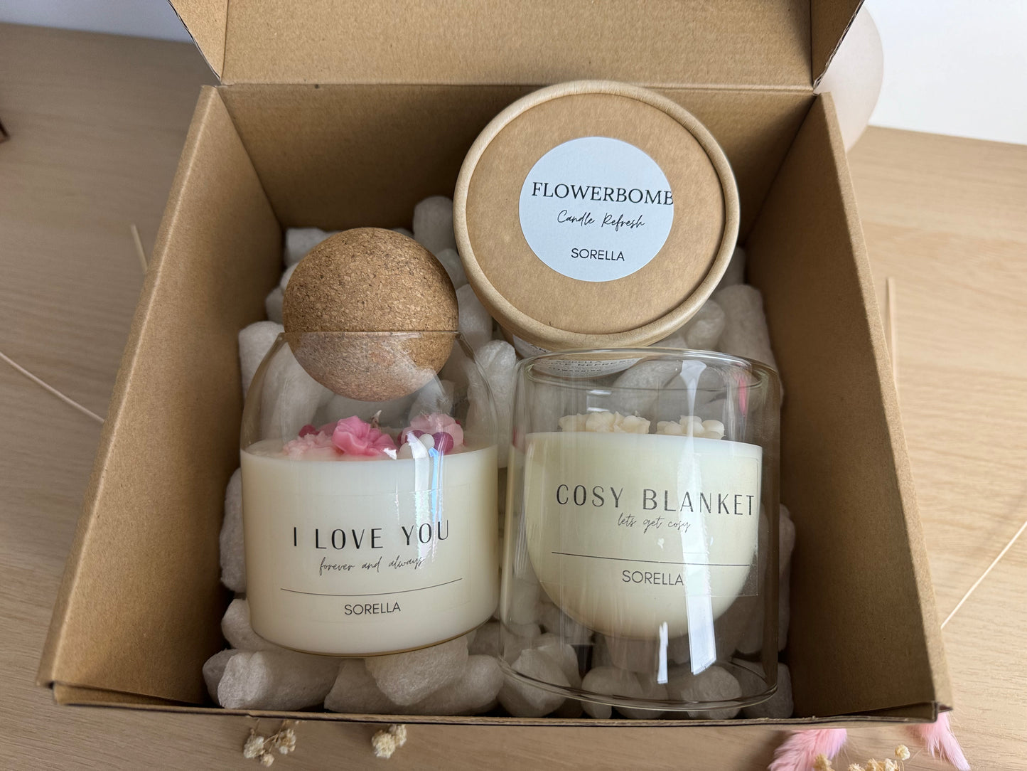 Valentines Day Soy Wax Candle - Cork