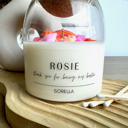 Personalised Cork Candle