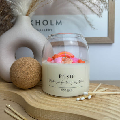 Personalised Cork Candle