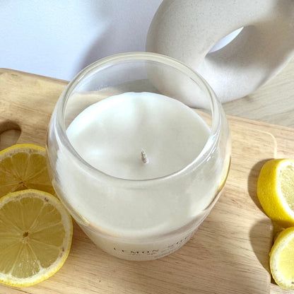 Lemon Sherbet Soy Wax Candle - Cork