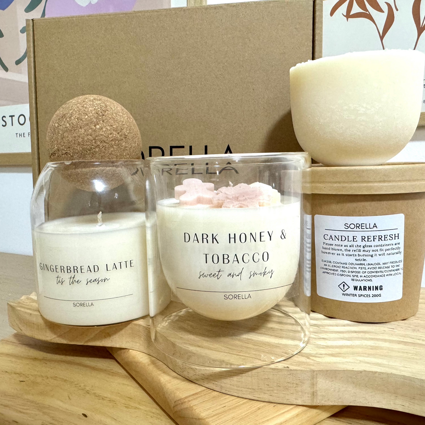 Dark Honey & Tobacco Dome Candle