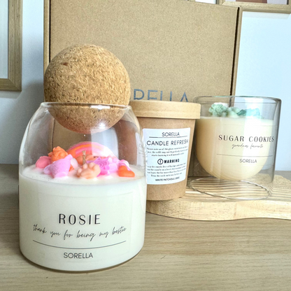 Personalised Cork Candle