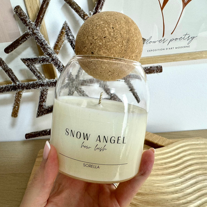 Snow Angel Cork Candle