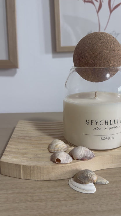 Seychelles Soy Wax Candle - Cork